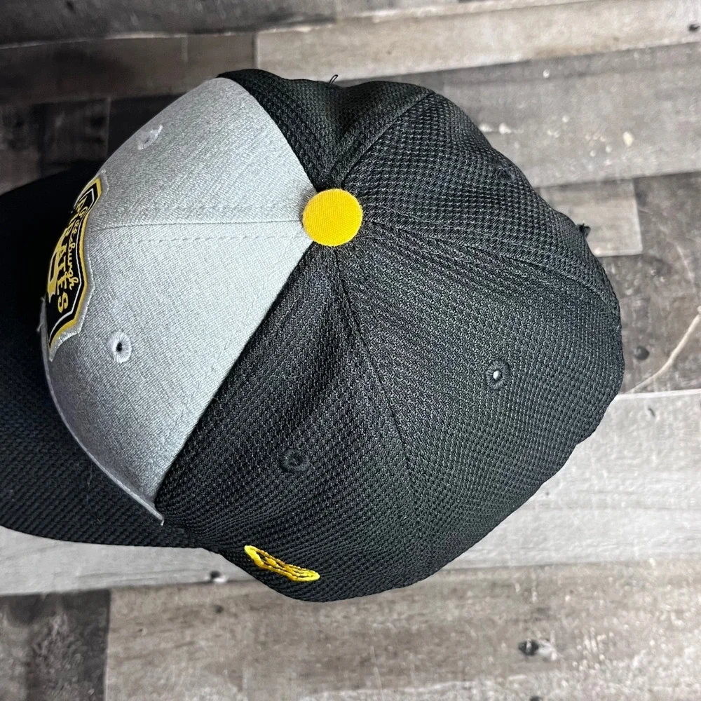New Era Pittsburgh Pirates MLB Hat Grey Black Mesh Adjustable Baseball Cap